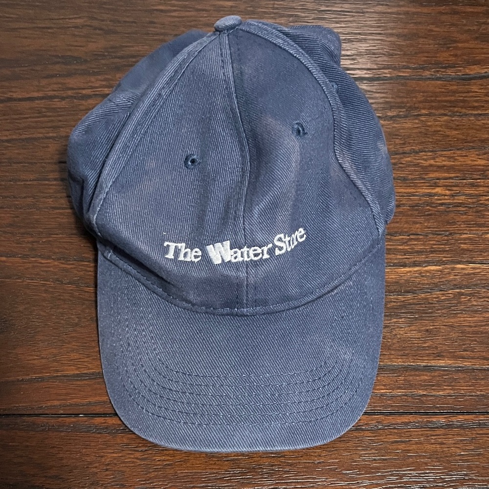 Hat 100% Cotton The Water Store Blue Cap Embroidered Logo Summer Outdoors
